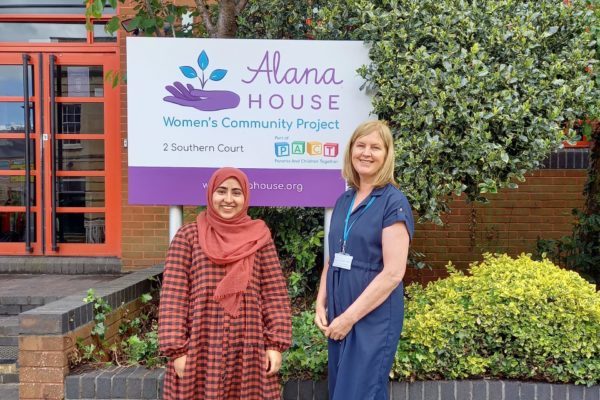Alana House volunteers Javairia and Jane PACT